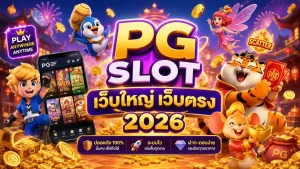 PG Slot เว็บใหญ่ เว็บตรง 2026 มั่นคง ปลอดภัย จ่ายจริง